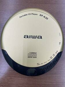 【M】〈動作未確認〉aiwa アイワ ポータブルCDプレーヤー CDウォークマン CDプレーヤー ゴールド XP-A20