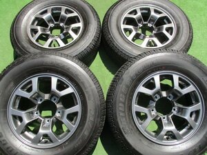 美品! バリ山! スズキ ジムニーシエラ JB74W 純正 ホイール タイヤ 4本SET 5H-139.7 15インチ 195/80R15 2020年 ブリヂストン デューラー