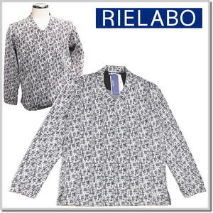 リエラボ RIELABO (NICOLE CLUB FOR MEN) パターンドレスVネックカットソー 4464-9851-48(L) ロンT