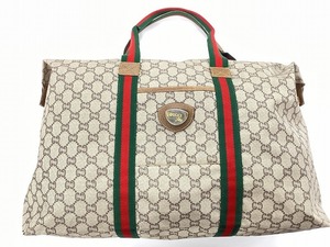 期間限定セール グッチ GUCCI オールドグッチプラス old GUCCI PLUS ボストンバッグ グレー