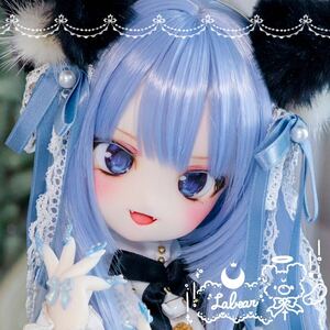 ＊labear＊ DDH-27 SW肌☆ ソフビ盛り 開口 カスタムヘッド＋自作アイ3種類＋舌パーツ☆ MDD ドルフィードリーム 