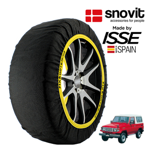 snovit正規品 ISSE製造 SNOW SOCKS トヨタ ランドクルーザー 70 HZJ74K 265/70R16 16インチ 4WD スノーソックス 布 タイヤ チェーン 非金属