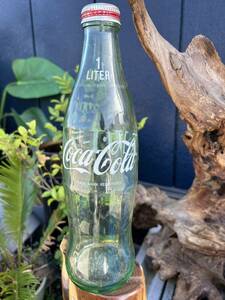 コカ コーラ 昭和レトロ レトロ Coca-Cola オブジェ 当時物 空き瓶 ヴィンテージ 1リットル　希少　レア
