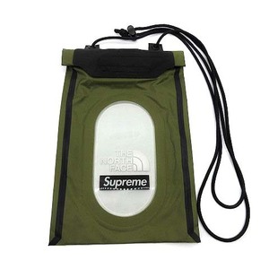 シュプリーム SUPREME ザノースフェイス THE NORTH FACE ネックポーチ Outer Tape Seam Neck Pouch オリーブ NM82127I ☆AA★