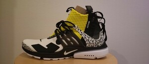 ACRONYM Nike Air Presto Mid White Black　 Dynamic Yellow 28cm AH7832-100 us10 ナイキ アクロニウム プレスト　エア