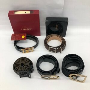 Cartier　GUCCI　Yves Saint Laurent　DIESEL　ベルト　5点まとめ【CFAD9004】