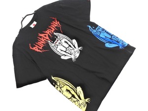 ネコポスOK 新品 PUNK DRUNKERS パンクドランカーズ ガーゴイルあいつ Tシャツ sizeXL/黒 ■◆ ☆ ekb2 メンズ