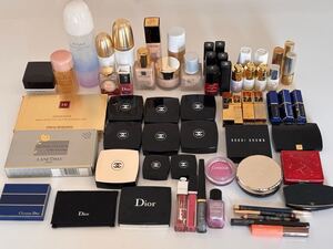 1円〜　中古　デパコス　コスメ　化粧品　まとめ　シャネル　Dior YSL ランコム　 口紅　CHANEL アイシャドウ　ファンデーション　ケース