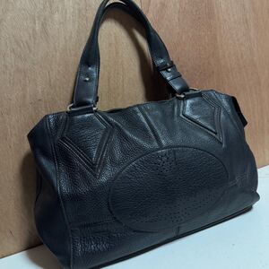 Xmas企画【vivienne westwood accessory ヴィヴィアンウエストウッド【商品名】レザー オーブ ロゴ/パンチング/バッグ ハンドバッグ