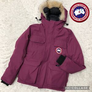 カナダグース CANADA GOOSE エクスペディションパーカ 4565JL 希少色 紫系 EXPEDITION PARKA ダウンジャケット コヨーテファー S 国内正規