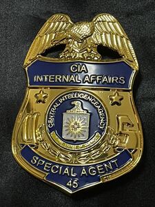 【入手困難】米CIA 中央情報局 Central Intelligence Special Agentフルサイズ ポリスバッジ NYPD LAPD ミリタリー Police バッチ レア