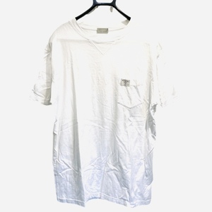 Christian Dior クリスチャンディオール メンズ Tシャツ ポケット 刺繍 1947 Lサイズ オーバーサイズ 243J634A0677 ホワイト 白