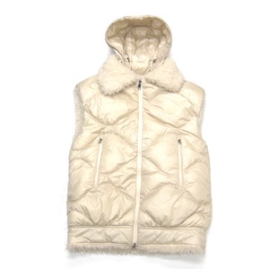 NA38913 モンクレール リバーシブル ダウンベスト ACHARD GILET ベージュ系 #0 レディース MONCLER 中古