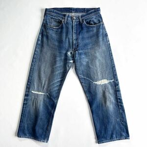 60s LEVIS 502 ビッグE オリジナル ビンテージ リーバイス 502 BigE 赤耳 耳付き USA製 検索 501 505