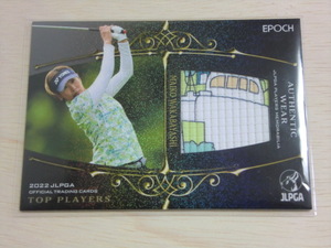 EPOCH 2022 JLPGA　ウエアカード　若林舞衣子　OFFICIAL TRADING CARDS TOP PLAYERS