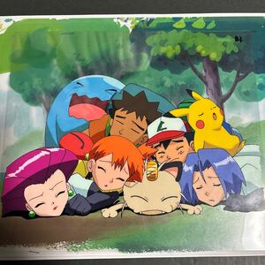 美品　ポケットモンスター 無印アニメ　POCKETMONSTERS 直筆絵　原画　動画　セル画　背景コピー　ムサシ　カスミ　サトシ　ピカチュウ