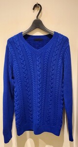 ☆junhashimoto☆CABLE V NECK KNIT☆ジュンハシモ　クルーネックニット　