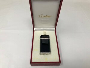 ◆Cartier　カルティエ　ガスライター　黒　中古◆15026