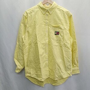 ◇ ◎ TOMMY JEANS トミージーンズ ボタンダウン BD カジュアル 長袖 シャツ サイズXS イエロー メンズ E