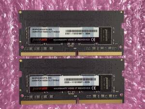 panram/8GB×2枚=16GB/PC4-19200/DDR4-2400/PC4-17000/PC4-21333/PC4-25600/#1-A1