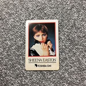 シーナ・イーストン 定期券サイズカレンダー 1981年 昭和56年 SHEENA EASTON