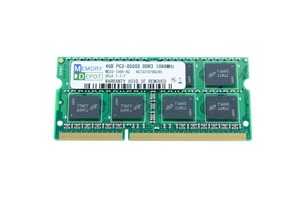 SODIMM 4GB PC3-8500 DDR3-1066 204pin SO-DIMM Macメモリー 5年保証 相性保証付 番号付メール便発送