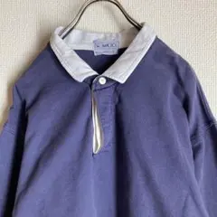 古着 vintage ラガーシャツ ネイビー 希少古着