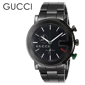 グッチ 腕時計 手表 メンズ グッチ時計 G-クロノ クロノグラフ ラージウォッチ 44mm ブラック gucci プレゼント 誕生日プレゼント