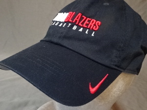 激レア USA購入【NIKE】製【HERITAGE86】 NBAバスケ ポートランド トレイルブレイザーズ【Portland Trail Blazers】ロゴ刺繍CAP 中古良品