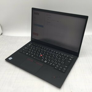 Lenovo ThinkPad X1 Carbon 20QE-S3260H Core i7 8665U 1.90GHz/16GB/512GB(NVMe) 〔B0410〕