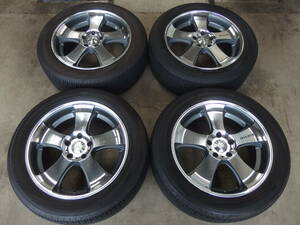 NISMO LM-X5 7.5Jx18+35 114.3-5H + YOKOHAMA GEOLANDAR SUV G055 225/55R18 4本セット エクストレイル、ステージア、エルグランド