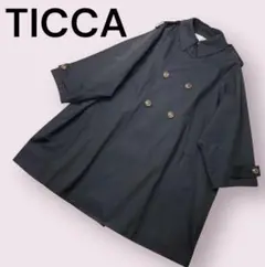 美品✨　TICCA テントコート　ビッグ　トレンチコート　ティッカ　ネイビー