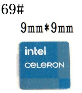 69# 十一代目【intel ceLeRON】エンブレムシール　■9*9㎜■ 条件付き送料無料