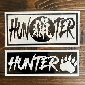 【2枚セット】猟 HUNTER ハンター CT125 ハンターカブ ステッカーチューン CUB カブヌシ 株主 10カラー カッティング ステッカー HC-11