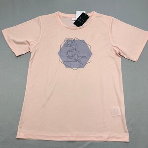 【送料無料】【新品】Kaepaレディース半袖Ｔシャツ（吸水速乾 UVカット）　　M　　 サーモンピンク★692236