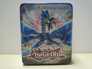 T1628 ★中古★ 遊戯王 デュエルモンスターズ 2011 Number 17: Leviathan Dragon 缶 ケース 空箱のみ トレーディングカード トレカ 海外版