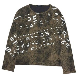 5351 Pour Les Hommes 00s Japanese Label camo lettering long sleeve T-shirt Archive ifsixwasnine lgb l.g.b. 14th addiction kmrii 