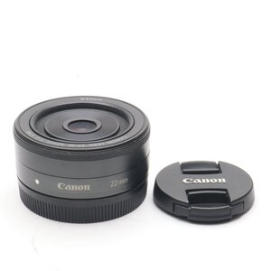 キヤノン Canon 単焦点広角レンズ EF-M22mm F2 STM ミラーレス一眼対応 キヤノン EFマウント ブラック、黒色