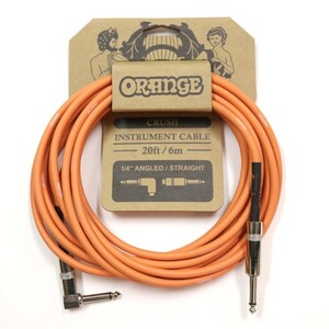 ORANGE CRUSH Instrument Cable 20ft 6m 1/4 Angled Straight CA037 ギターケーブル ギターシールド