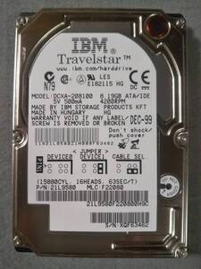 8.19GB IBM DCXA-208100 2.5インチ 12.5mm IDE ②