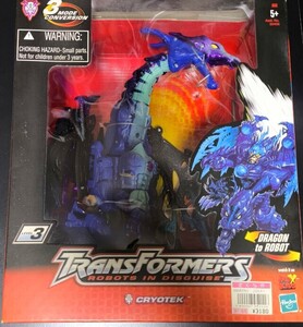 未開封新品 旧タカラ Hasbro トランスフォーマー CRYOTEC クライオテック 日本発売版 ブルードラゴンメガトロン