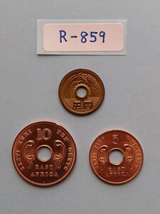 外国コイン　東アフリカ　(Rー８５９)　１０セント硬貨　５セント硬貨　おまとめ　２枚　１９６４年