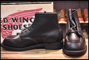 【8D DEAD 100周年モデル 04年】レッドウィング 8283 ブラック 編み上げ 黒 モックトゥ レザーソール ブーツ redwing HOPESMORE