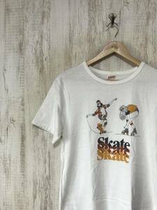 623☆【Skate スケートデザイン Tシャツ】FREERAGE 白 M