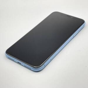 中古品 Apple アップル iPhone XR 128GB ブルー SIMロック解除済み SIMフリー 1円 から 売り切り