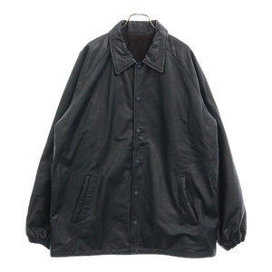 BLUCO ブルコ 1309 LEATHER COACH JACKET レザーコーチジャケット ネイビー