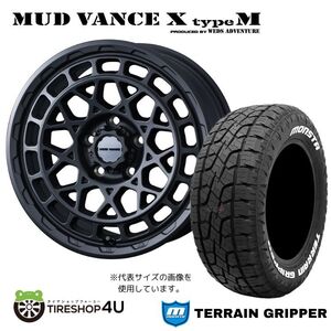 4本セット MUD VANCE X TypeM 18x7.5J 5/114.3 +35 FMB MONSTA TERRAIN GRIPPER A/T 225/60R18 ホワイトレター ハリアー RAV4 D5 CX-5