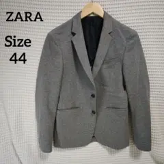 【人気☆ZARA】グレー　テーラード2つボタンジャケット　サイズ44 　メンズ