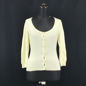 アプワイザーリッシェ/Apuweiser-riche★長袖カーディガン【2/women’s size -M/黄/yellow】Cardigan/Tops/Shirts◆BH1