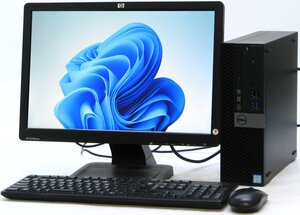 DELL Optiplex 5050-7700SF ■ 19インチワイド 液晶セット■ i7-7700/SSD/DVD/Radeon R5 340/第7世代/最新OS搭載/Windows11 デスクトップ